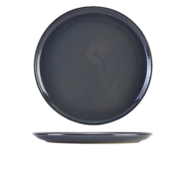 Terra Stoneware Rustic Blue Pizza Plate 33.5cm - Pack Of 6