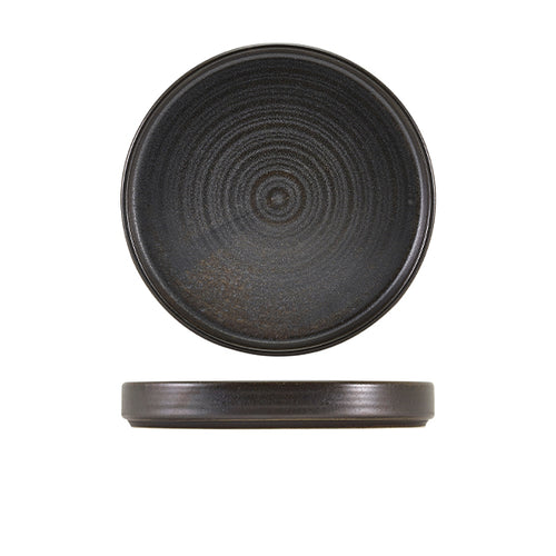 Terra Porcelain Black Presentation Plate 21cm - Pack Of 6