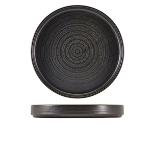 Terra Porcelain Black Presentation Plate 26cm - Pack Of 6