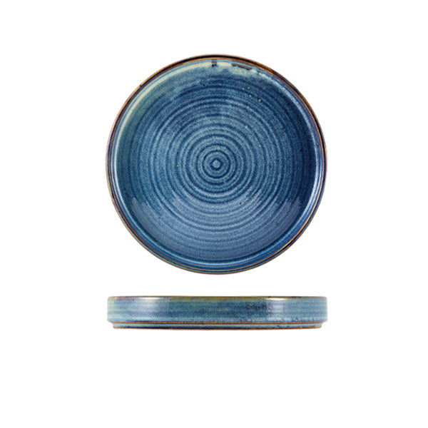 Terra Porcelain Aqua Blue Presentation Plate 18cm - Pack Of 6