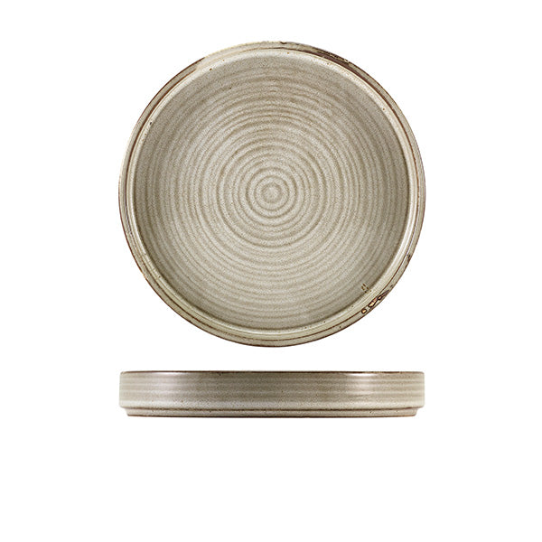 Terra Porcelain Grey Presentation Plate 21cm - Pack Of 6
