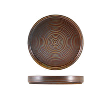Terra Porcelain Rustic Copper Presentation Plate 18cm - Pack Of 6