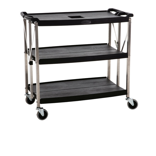 Large 3 Tier Foldable Trolley - 99 x 52 x 90cm (L x W x H)